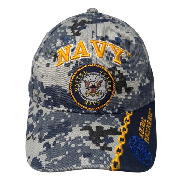 Navy A Global Force For Good Baseball Cap Multi One Size Camo United States Navy - Picture 1 of 10